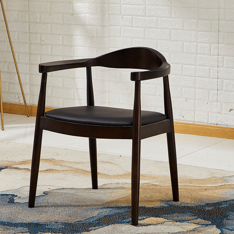 Scandinavian Style Wood Dining Chairs Open Back Dining Side Chair Home Side Chair