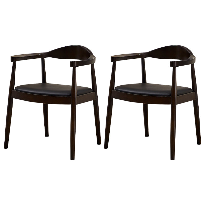 Scandinavian Style Wood Dining Chairs Open Back Dining Side Chair Home Side Chair