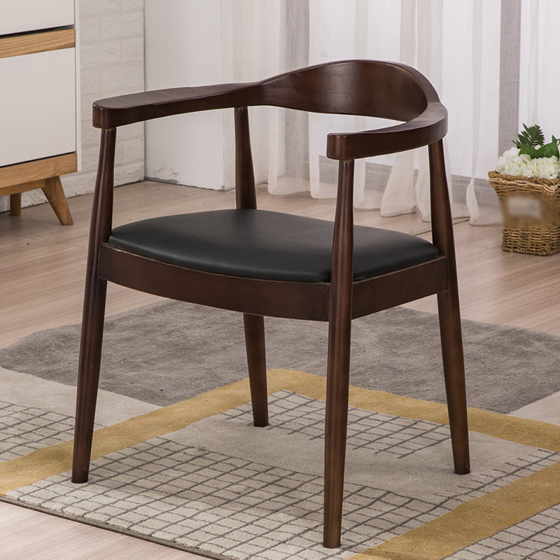 Scandinavian Style Wood Dining Chairs Open Back Dining Side Chair Home Side Chair