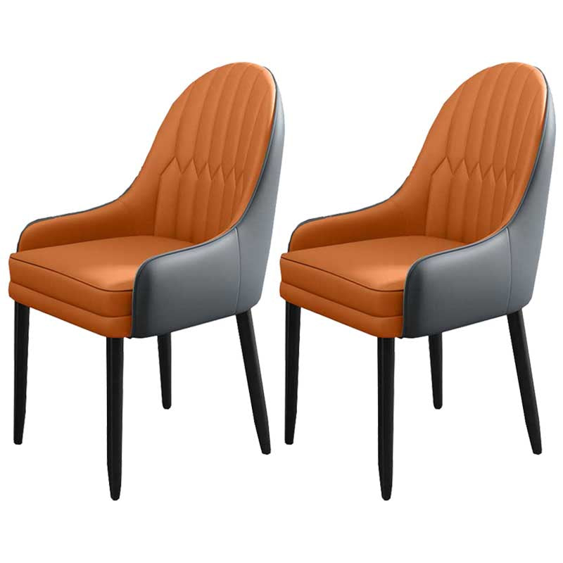 Leather Contemporary Home Side Chair Parsons Chair of 21'' Wide Chairs