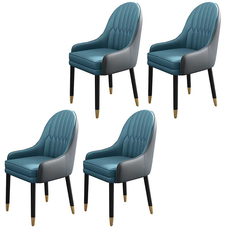 Leather Contemporary Home Side Chair Parsons Chair of 21'' Wide Chairs