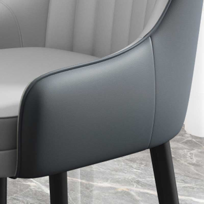 Leather Contemporary Home Side Chair Parsons Chair of 21'' Wide Chairs