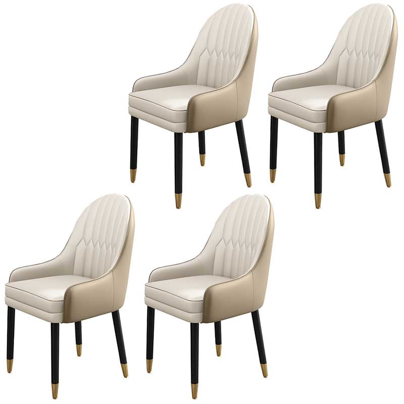 Leather Contemporary Home Side Chair Parsons Chair of 21'' Wide Chairs