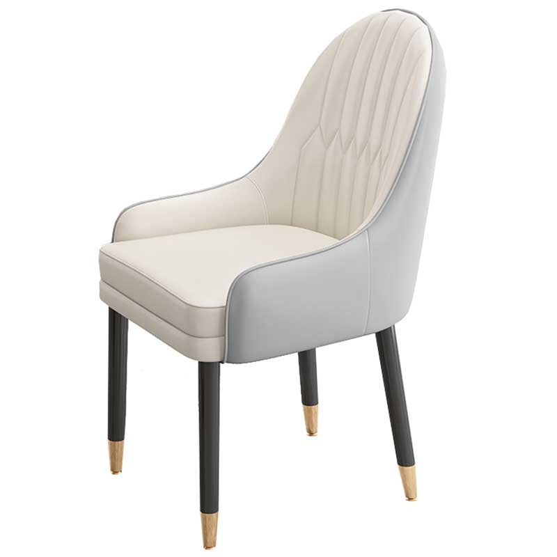 Leather Contemporary Home Side Chair Parsons Chair of 21'' Wide Chairs