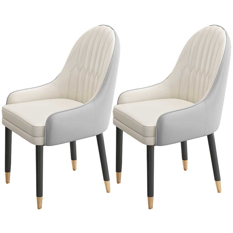Leather Contemporary Home Side Chair Parsons Chair of 21'' Wide Chairs