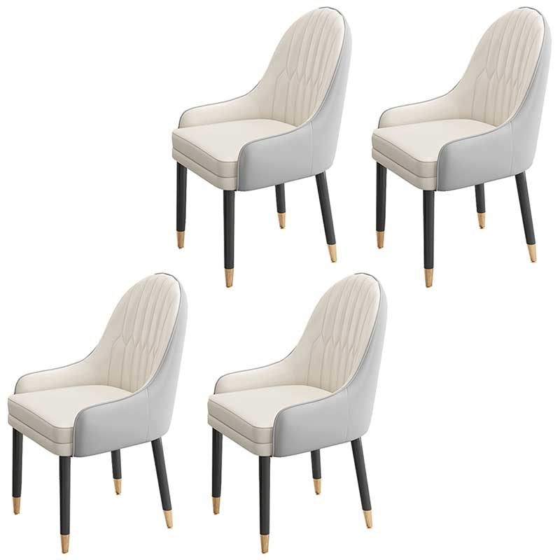 Leather Contemporary Home Side Chair Parsons Chair of 21'' Wide Chairs
