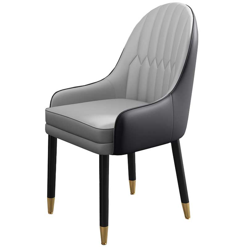 Leather Contemporary Home Side Chair Parsons Chair of 21'' Wide Chairs