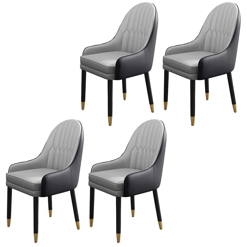 Leather Contemporary Home Side Chair Parsons Chair of 21'' Wide Chairs