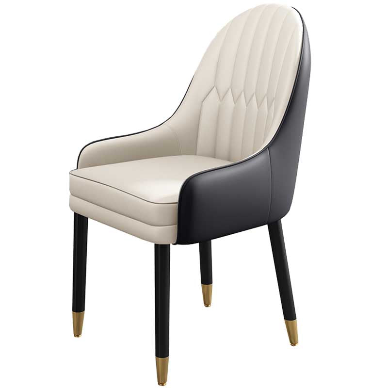 Leather Contemporary Home Side Chair Parsons Chair of 21'' Wide Chairs