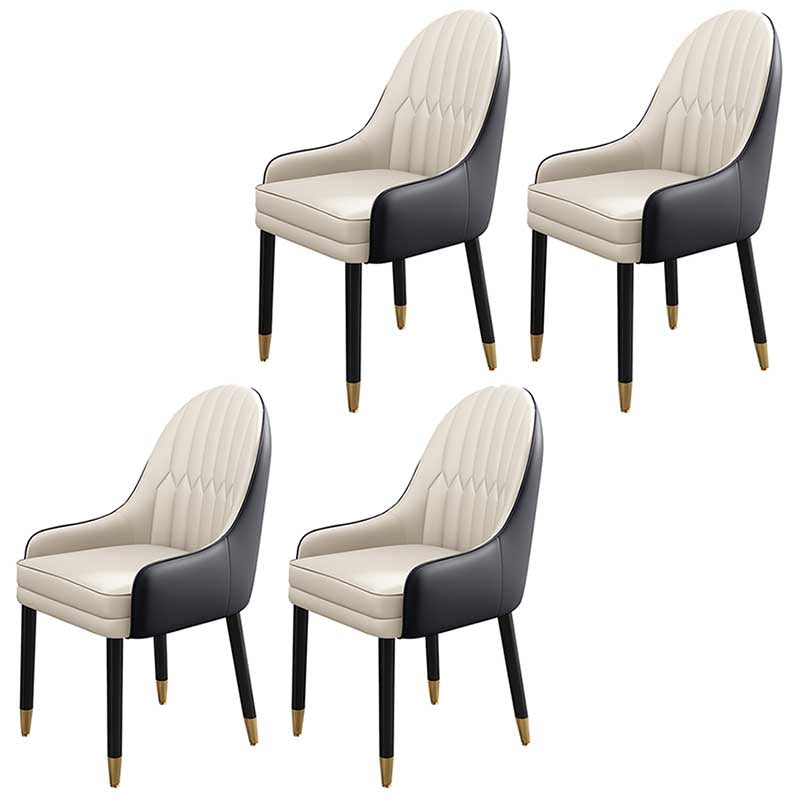 Leather Contemporary Home Side Chair Parsons Chair of 21'' Wide Chairs
