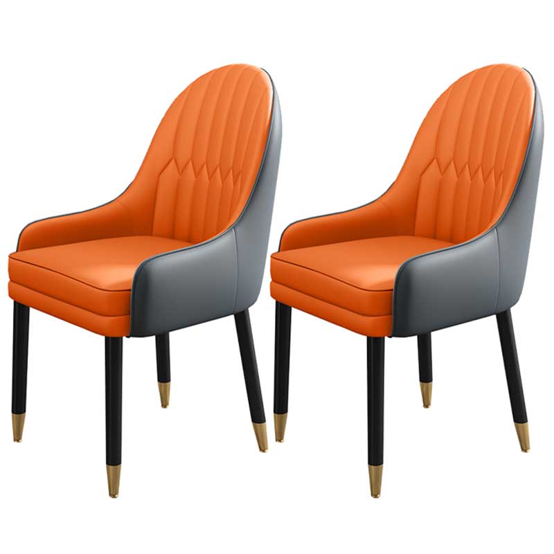 Leather Contemporary Home Side Chair Parsons Chair of 21'' Wide Chairs