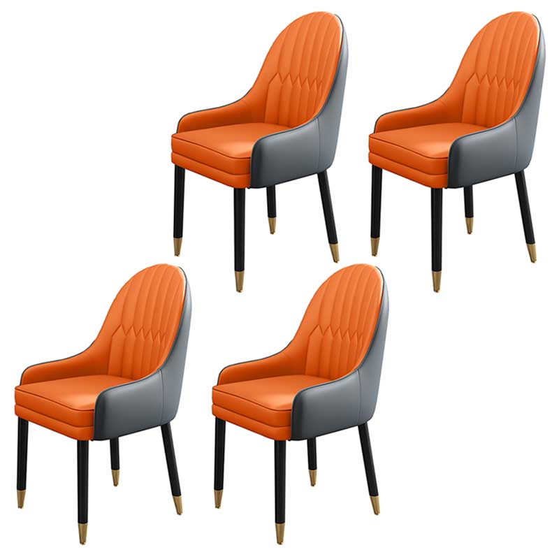 Leather Contemporary Home Side Chair Parsons Chair of 21'' Wide Chairs