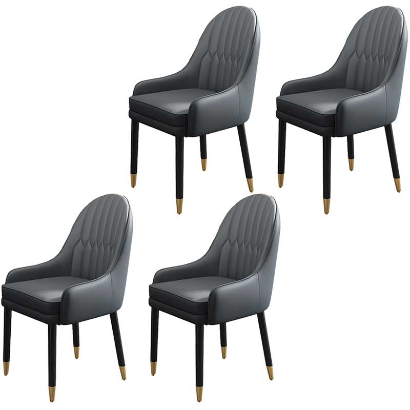 Leather Contemporary Home Side Chair Parsons Chair of 21'' Wide Chairs