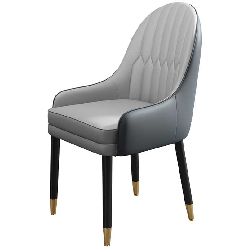 Leather Contemporary Home Side Chair Parsons Chair of 21'' Wide Chairs