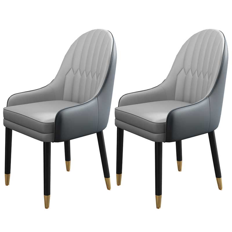 Leather Contemporary Home Side Chair Parsons Chair of 21'' Wide Chairs