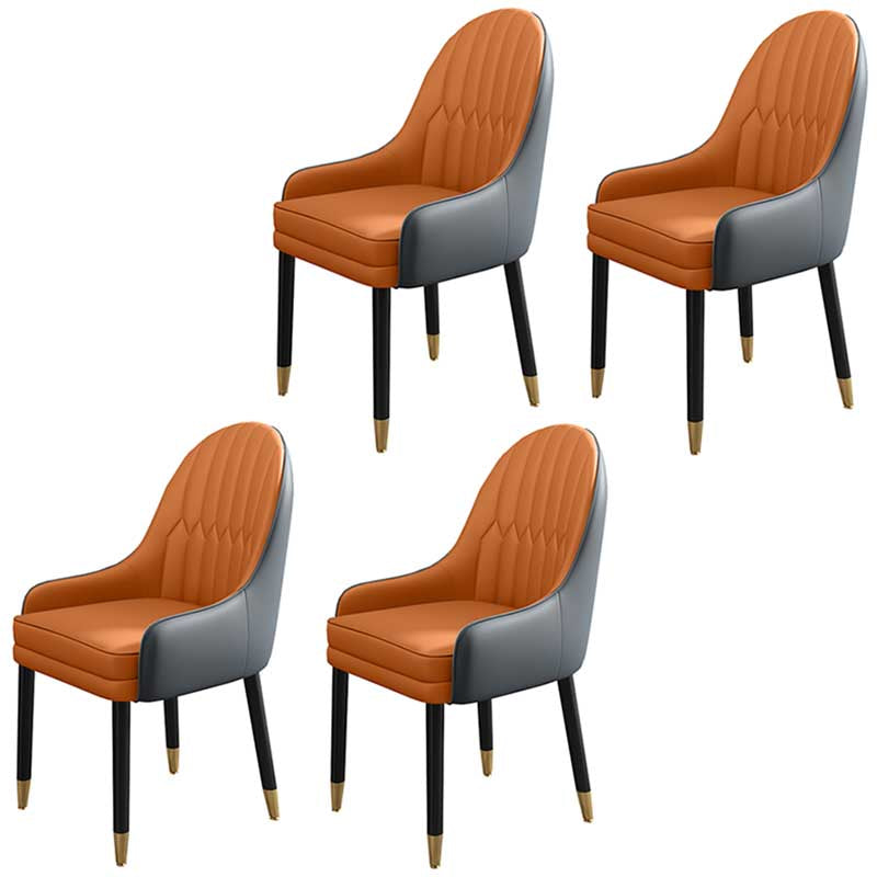 Leather Contemporary Home Side Chair Parsons Chair of 21'' Wide Chairs