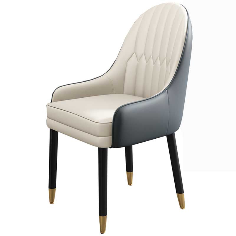 Leather Contemporary Home Side Chair Parsons Chair of 21'' Wide Chairs