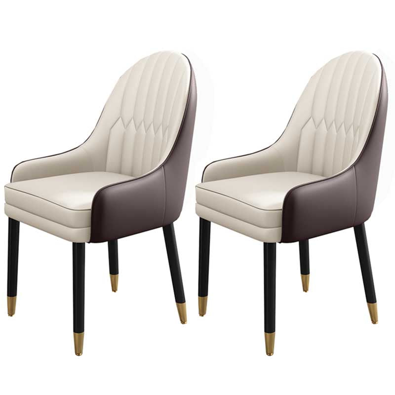 Leather Contemporary Home Side Chair Parsons Chair of 21'' Wide Chairs