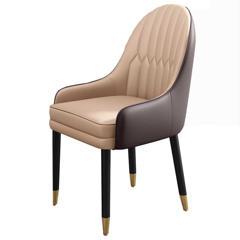 Leather Contemporary Home Side Chair Parsons Chair of 21'' Wide Chairs
