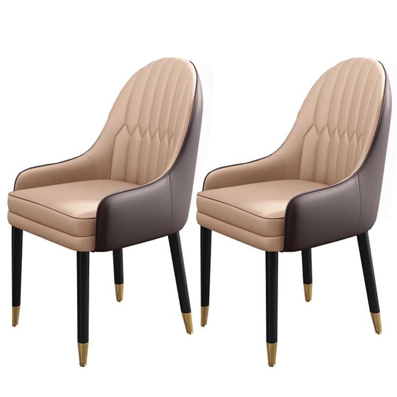 Leather Contemporary Home Side Chair Parsons Chair of 21'' Wide Chairs