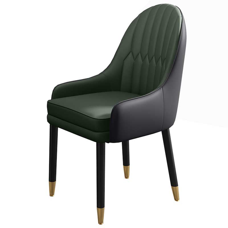 Leather Contemporary Home Side Chair Parsons Chair of 21'' Wide Chairs