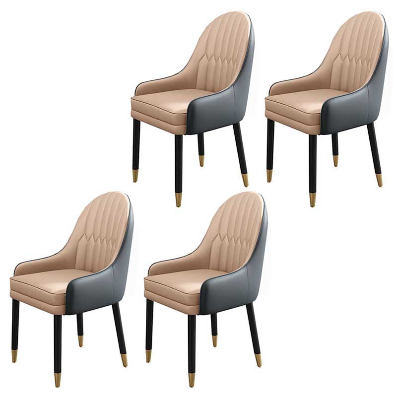 Leather Contemporary Home Side Chair Parsons Chair of 21'' Wide Chairs