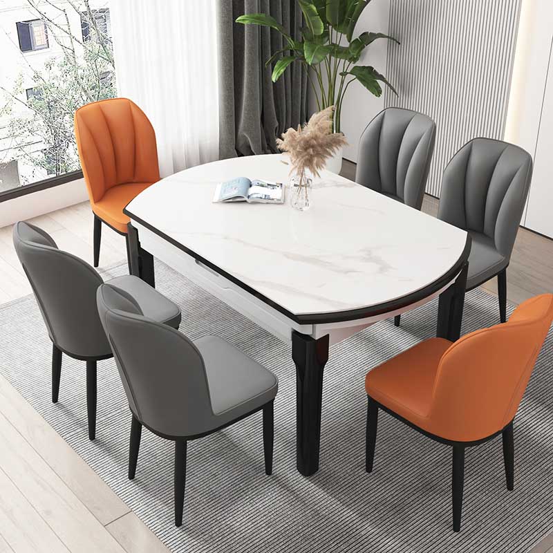Modern Indoor Leather Parsons Chair 36"H Armless Dining Chair for Restaurant