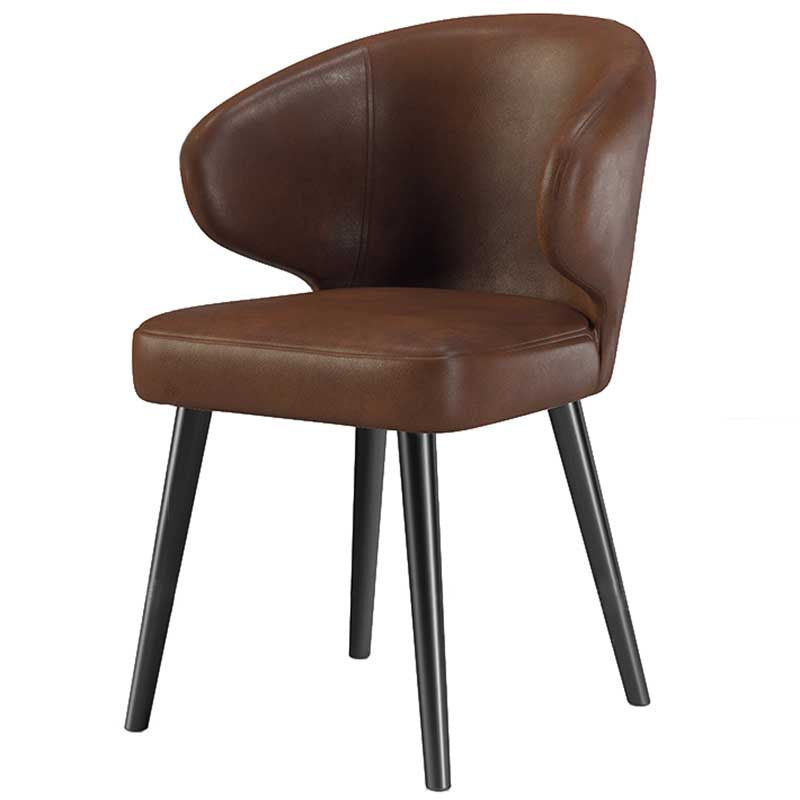 Chaise moderne d'intérieur et d'extérieur, chaise de salle à manger en métal, sans accoudoirs, pour cuisine