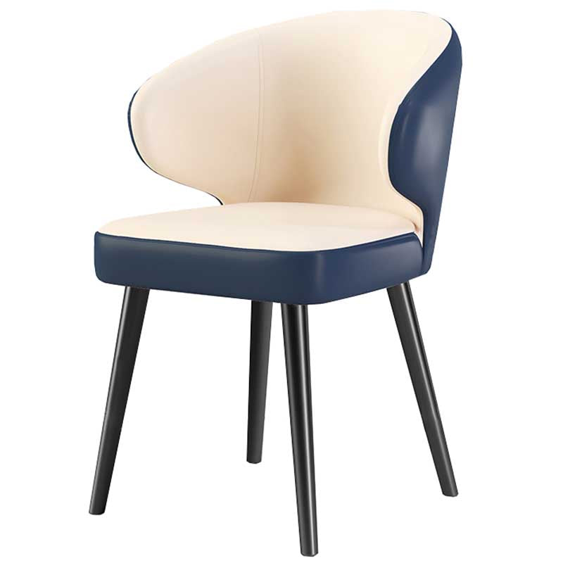 Chaise moderne d'intérieur et d'extérieur, chaise de salle à manger en métal, sans accoudoirs, pour cuisine