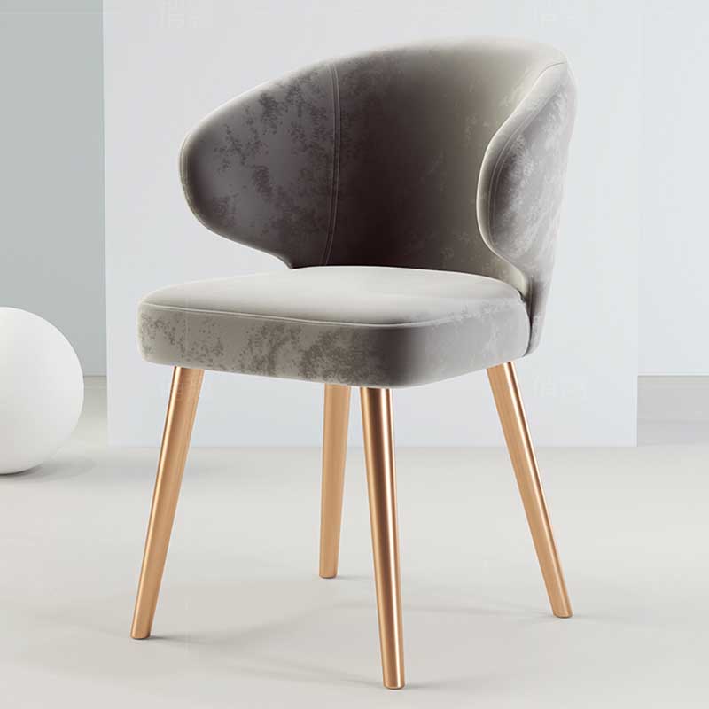 Chaise moderne d'intérieur et d'extérieur, chaise de salle à manger en métal, sans accoudoirs, pour cuisine