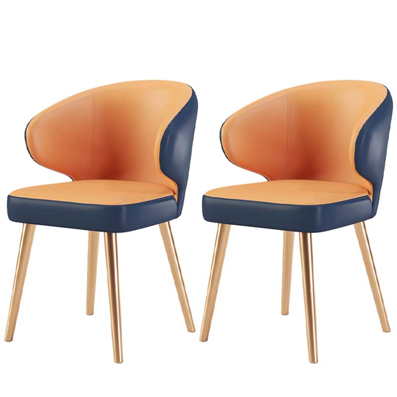 Chaise moderne d'intérieur et d'extérieur, chaise de salle à manger en métal, sans accoudoirs, pour cuisine