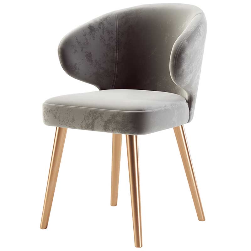 Chaise moderne d'intérieur et d'extérieur, chaise de salle à manger en métal, sans accoudoirs, pour cuisine