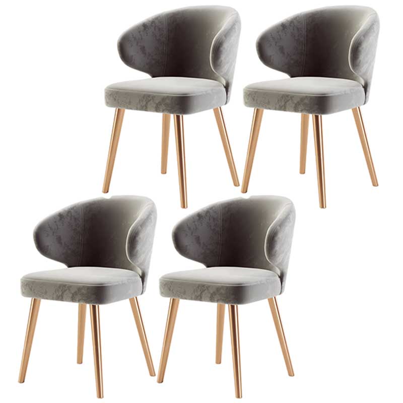 Chaise moderne d'intérieur et d'extérieur, chaise de salle à manger en métal, sans accoudoirs, pour cuisine