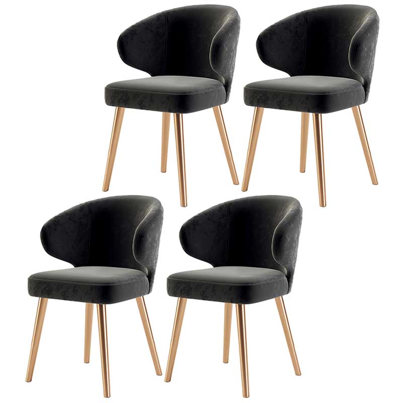 Chaise moderne d'intérieur et d'extérieur, chaise de salle à manger en métal, sans accoudoirs, pour cuisine