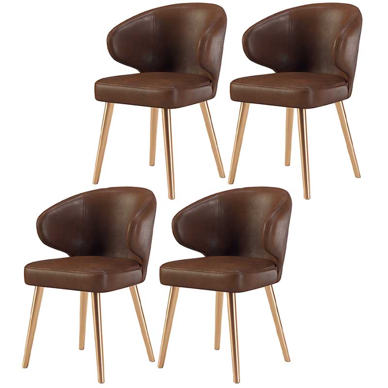 Chaise moderne d'intérieur et d'extérieur, chaise de salle à manger en métal, sans accoudoirs, pour cuisine