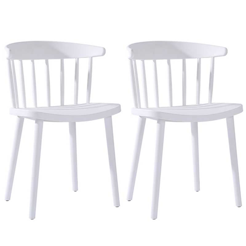 Multicolor Contemporary Style Side Chair Set Windsor Back Side Dining Chair