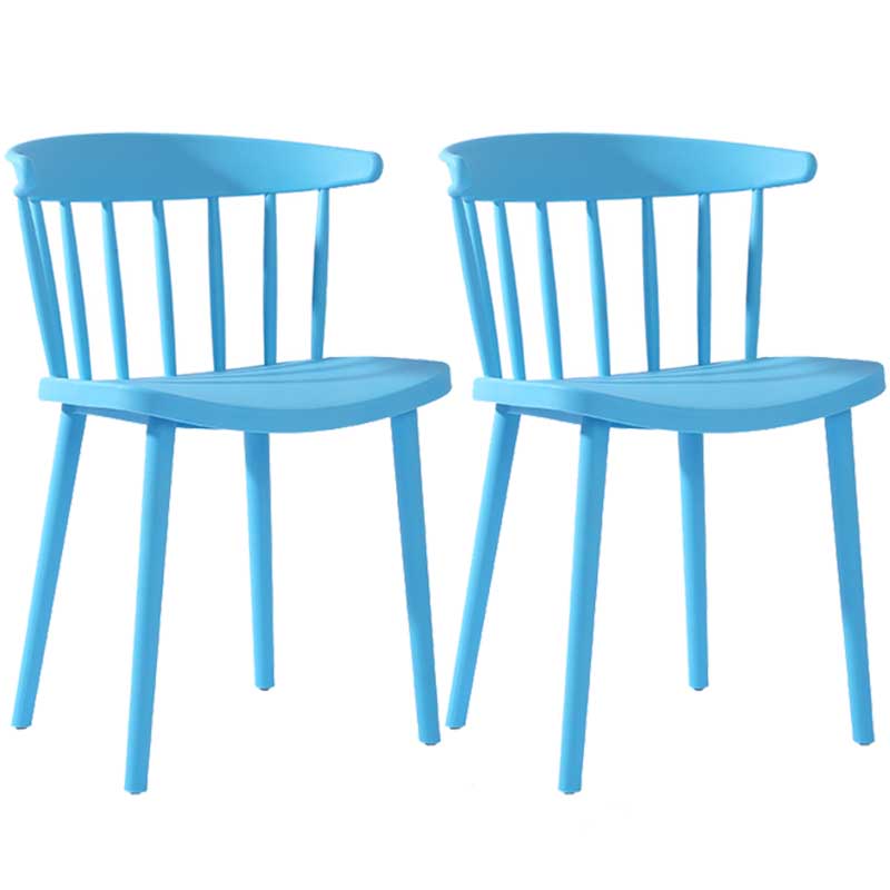 Multicolor Contemporary Style Side Chair Set Windsor Back Side Dining Chair