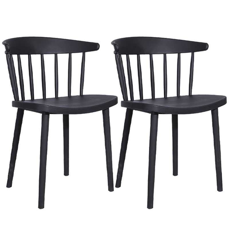 Multicolor Contemporary Style Side Chair Set Windsor Back Side Dining Chair