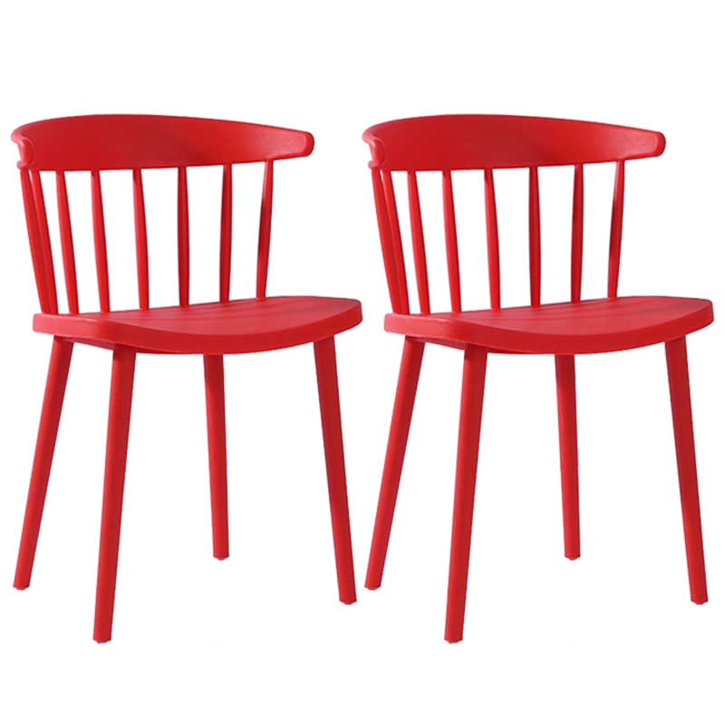 Multicolor Contemporary Style Side Chair Set Windsor Back Side Dining Chair