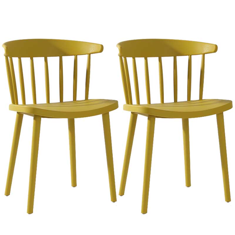 Multicolor Contemporary Style Side Chair Set Windsor Back Side Dining Chair