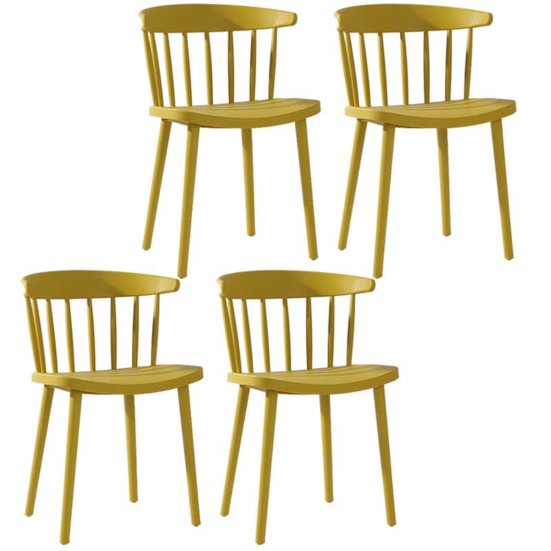 Multicolor Contemporary Style Side Chair Set Windsor Back Side Dining Chair
