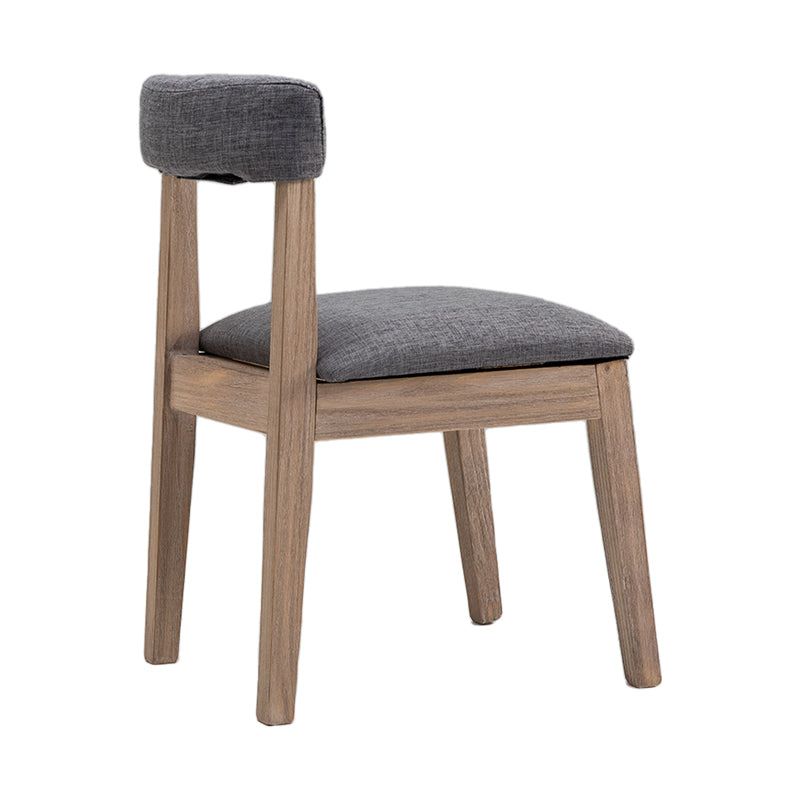 Country Style Solid Wood Dining Room Chair Open Back Dining Side Chair
