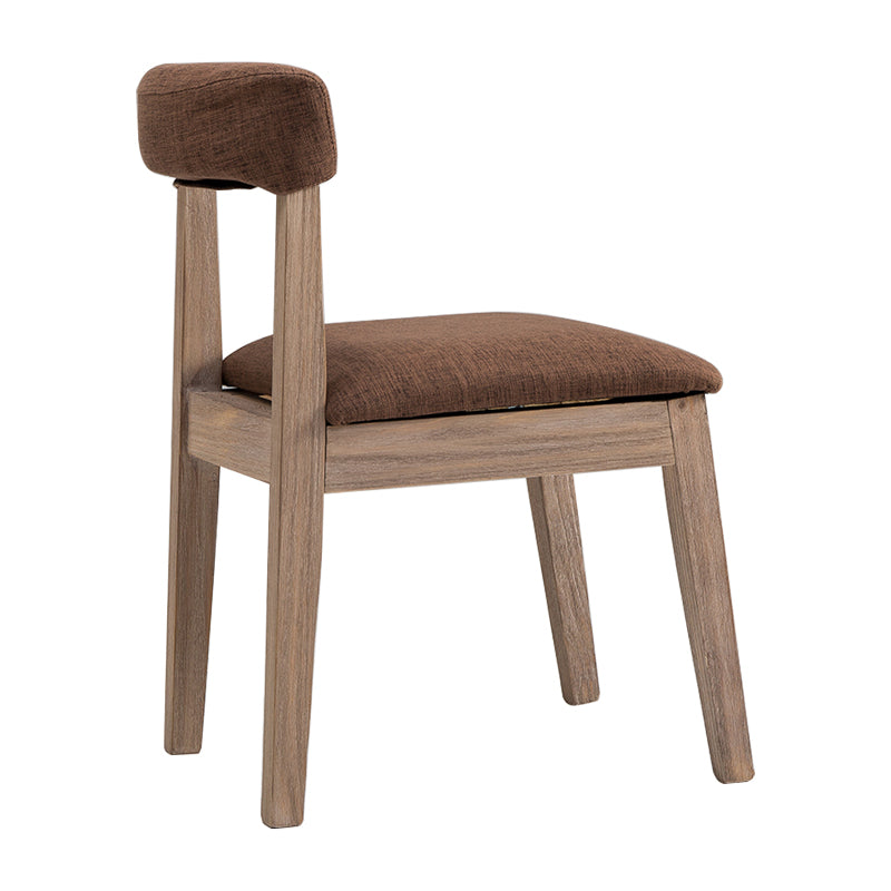 Country Style Solid Wood Dining Room Chair Open Back Dining Side Chair