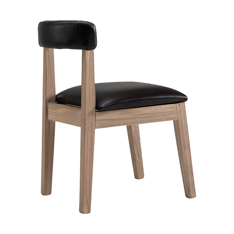 Country Style Solid Wood Dining Room Chair Open Back Dining Side Chair