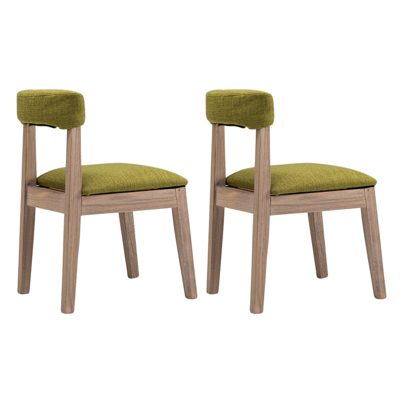 Country Style Solid Wood Dining Room Chair Open Back Dining Side Chair