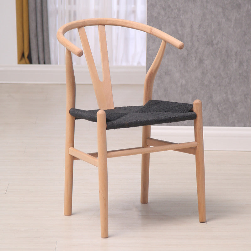 Chaise de bras de salle à manger de style contemporain en bois