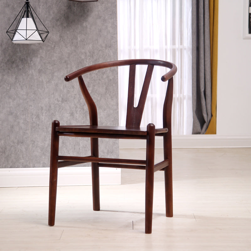 Chaise de bras de salle à manger de style contemporain en bois
