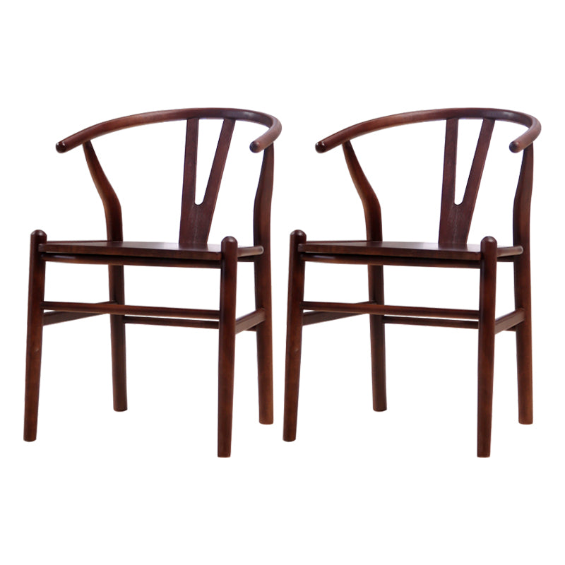Chaise de bras de salle à manger de style contemporain en bois