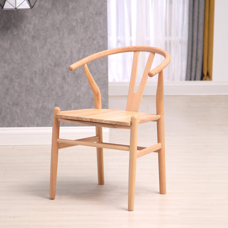 Chaise de bras de salle à manger de style contemporain en bois