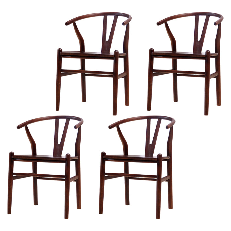 Chaise de bras de salle à manger de style contemporain en bois